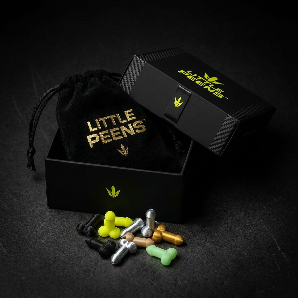 Little Peens matte black 100-PACK bag